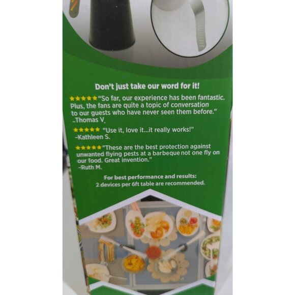Fly Away Pest Repellent Fan Keep Pests Away From Outdoor/Indoor Tables Picnics - Picture 9 of 12